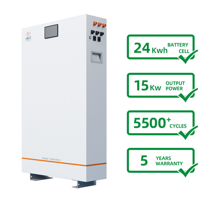 環境に優しいバックアップ世帯のエネルギー蓄積深い周期の太陽電池24kwh
