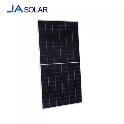 JAの太陽電池パネル60の細胞MBB Bifacial PERCの半電池の二重ガラス モジュール480W 500W