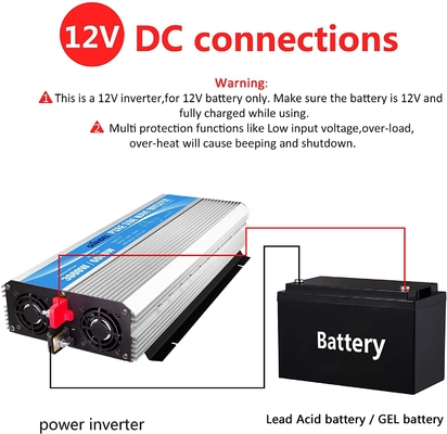 3000W純粋な正弦波力インバーターDC12Vへのリモート・コントロールのAC120V