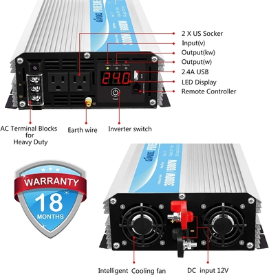 DC24Vの純粋な正弦波雑種の太陽インバーター3000W MSDS UN38.3
