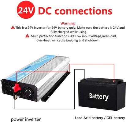 DC24Vの純粋な正弦波雑種の太陽インバーター3000W MSDS UN38.3