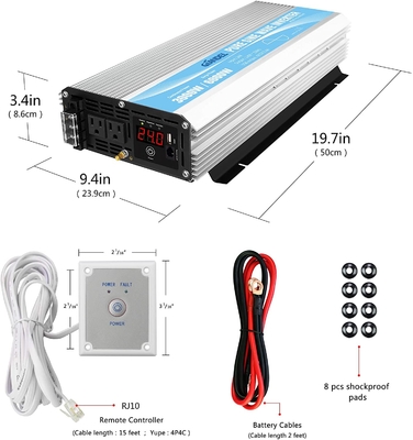 DC24Vの純粋な正弦波雑種の太陽インバーター3000W MSDS UN38.3