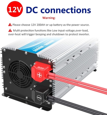 リモート・コントロール3000ワットの純粋な正弦波インバーター12V 24V LCD表示
