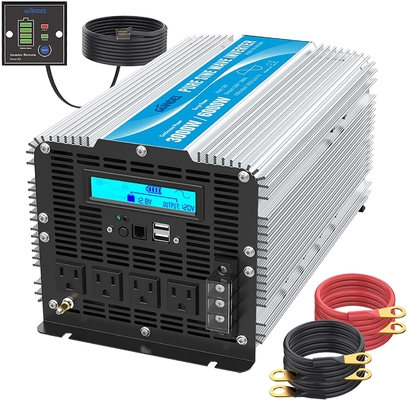 リモート・コントロール3000ワットの純粋な正弦波インバーター12V 24V LCD表示